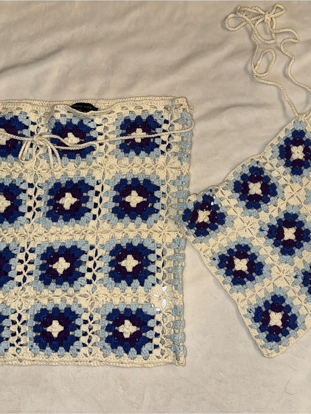 White Fox Crochet Set